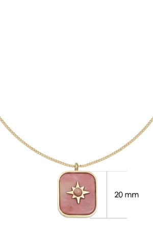 Collier Steel Star Rouge Acier inoxydable h5 Image2